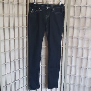 True Religion dark wash women's skinny jeans size 29